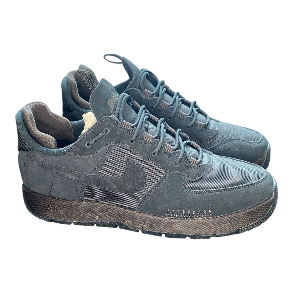 Nike Air Force 1 Wild 'Velvet Brown' Black Sneakers, Size 11.5 BNIB FB2348-001